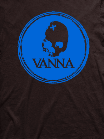 Layout da camiseta da banda Vanna