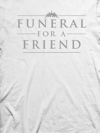 Layout da camiseta da banda Funeral For A Friend