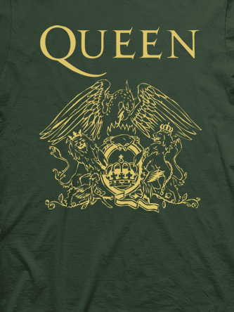 Layout da camiseta da banda Queen