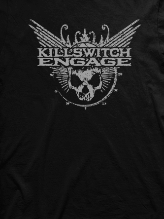 Layout da camiseta da banda Killswitch Engage