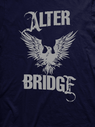 Layout da camiseta da banda Alter Bridge