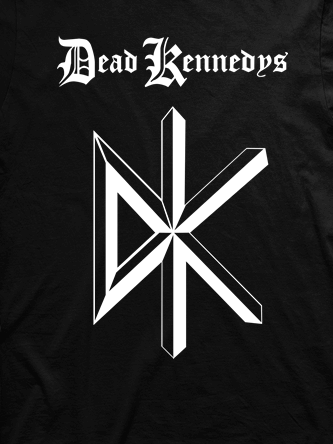 Layout da camiseta da banda Dead Kennedys