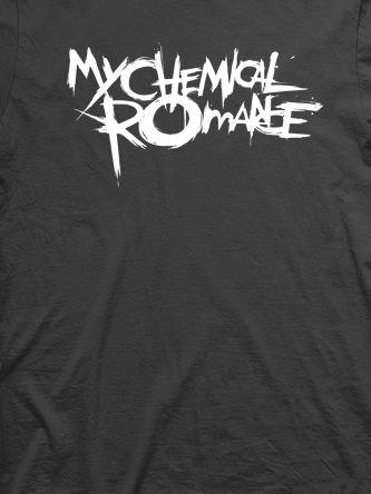 Layout da camiseta da banda My Chemical Romance
