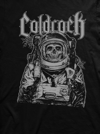 Layout da camiseta da banda Astronauta