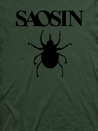 Layout da camiseta da banda Saosin
