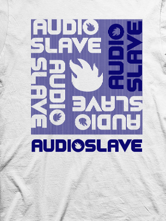 Layout da camiseta da banda Audioslave