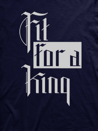 Layout da camiseta da banda Fit For a King