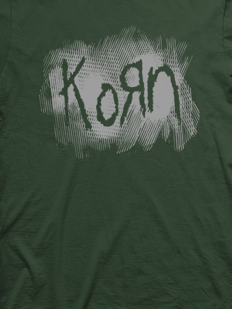 Layout da camiseta da banda Korn