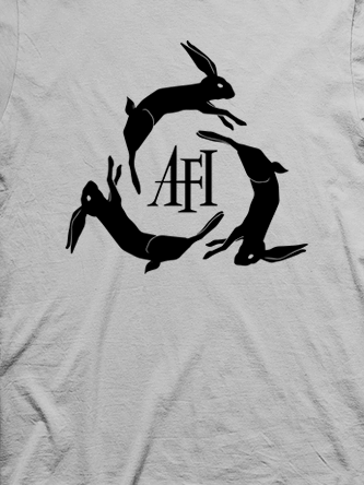 Layout da camiseta da banda AFI