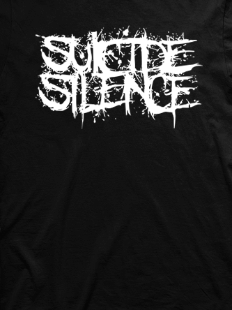 Layout da camiseta da banda Suicide Silence