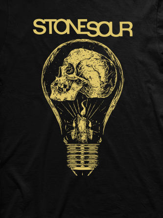Layout da camiseta da banda Stone Sour