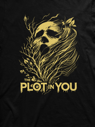 Layout da camiseta da banda The Plot In You