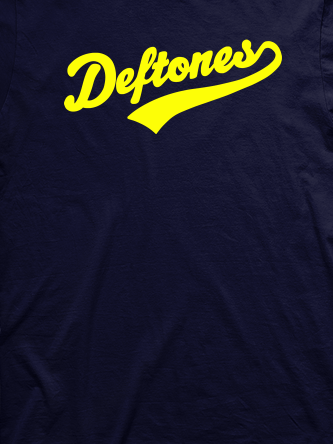 Layout da camiseta da banda Deftones