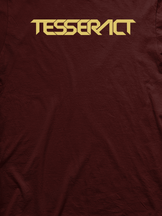 Layout da camiseta da banda Tesseract