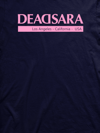 Layout da camiseta da banda Dead Sara