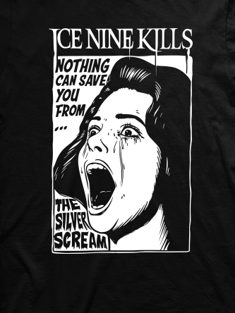 Layout da camiseta da banda Ice Nine Kills
