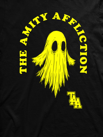 Layout da camiseta da banda The Amity Affliction