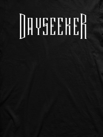 Layout da camiseta da banda Dayseeker
