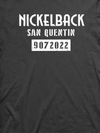 Layout da camiseta da banda Nickelback