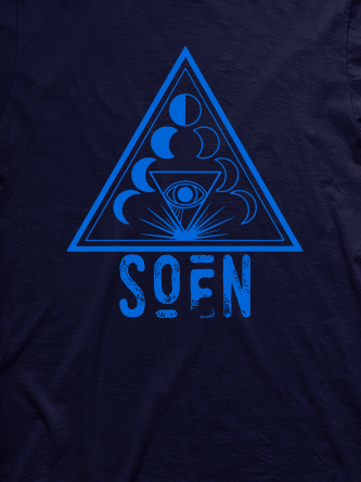 Layout da camiseta da banda Soen