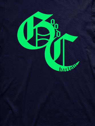 Layout da camiseta da banda Good Charlotte